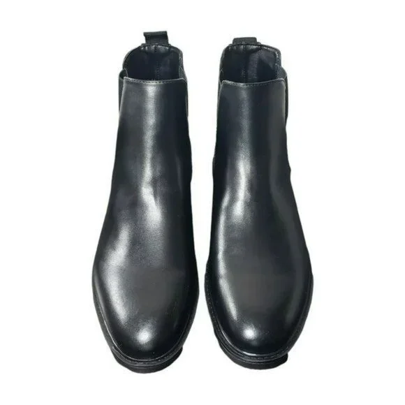 Unlisted by Kenneth Cole Mens Black Peyton Chelsea Slip On Ankle Boots Size 11 M - Picture 5 of 10
